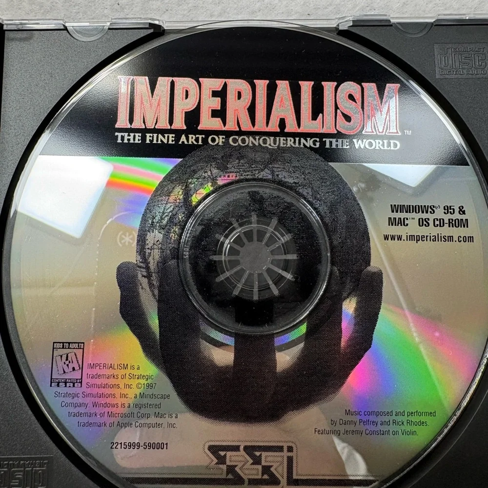 Imperialism: The Fine Art of Conquering the World (PC, 1997) Vintage EUC
